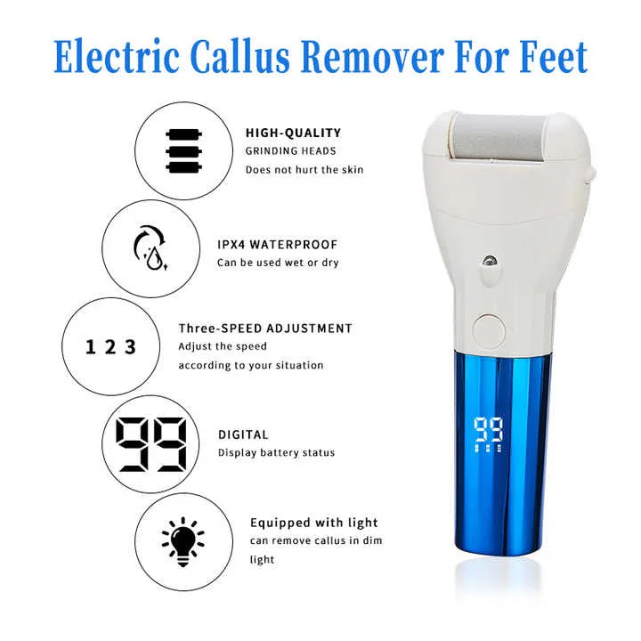 Rechargeable Electric Callus Remover with Adjustable Speeds