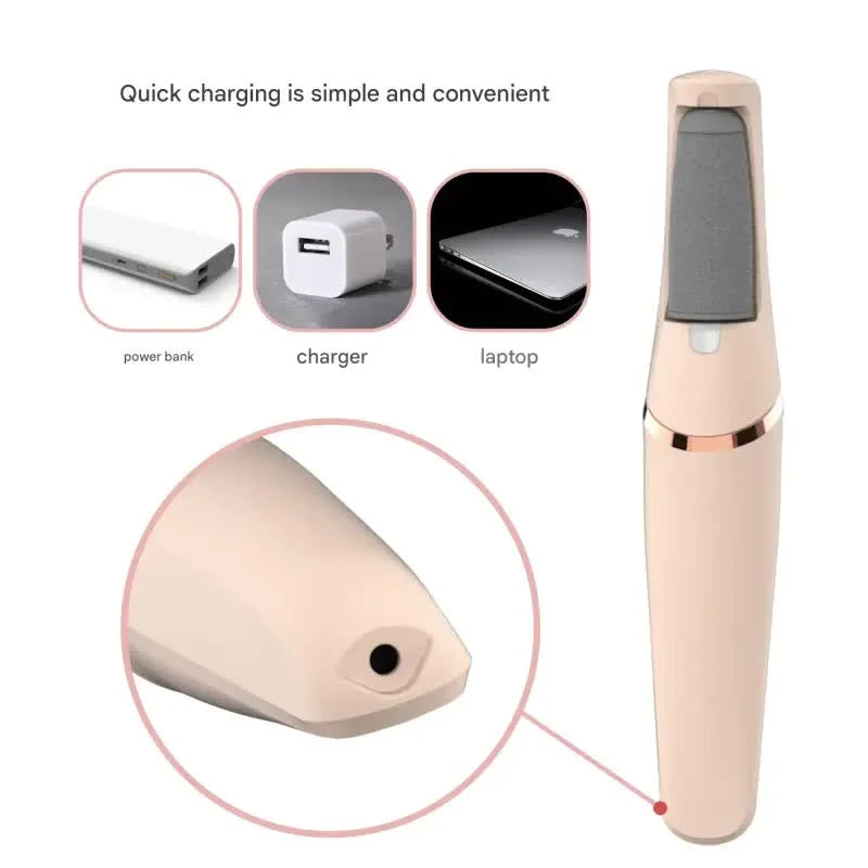 Rechargeable Electric Foot File - Waterproof Callus Remover