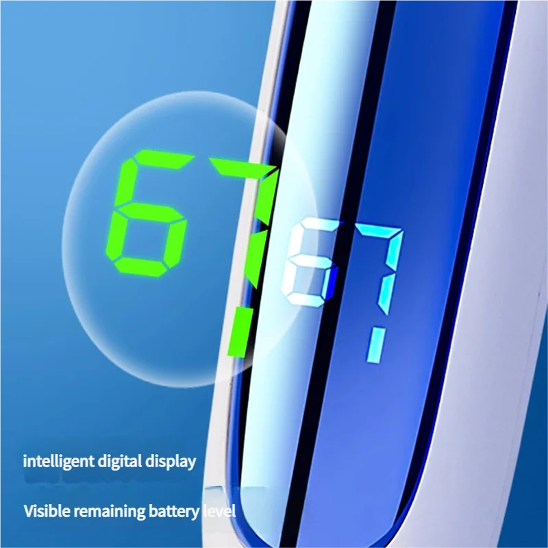 Rechargeable Electric Foot File with LCD Display - 3 Grit