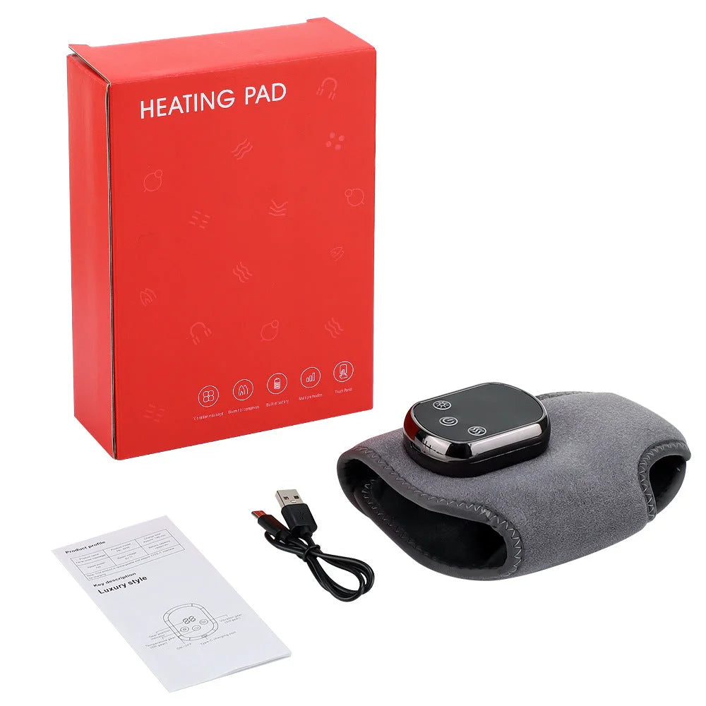 Rechargeable Electric Heating Ankle Brace with Vibration