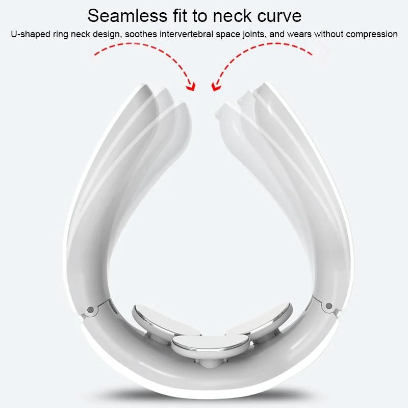 Rechargeable Electric Neck Massager Intelligent Pulse Shock