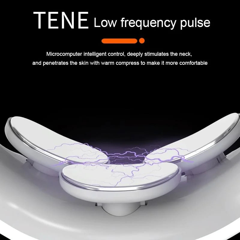Rechargeable Electric Neck Massager Intelligent Pulse Shock