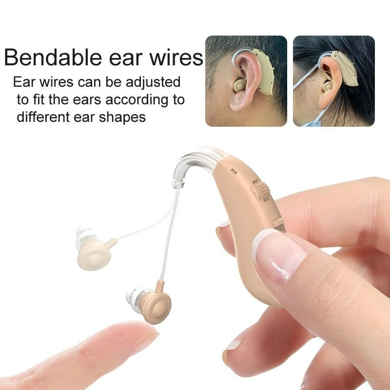 Rechargeable Hearing Aid Amplifier With Charging Pod Skin