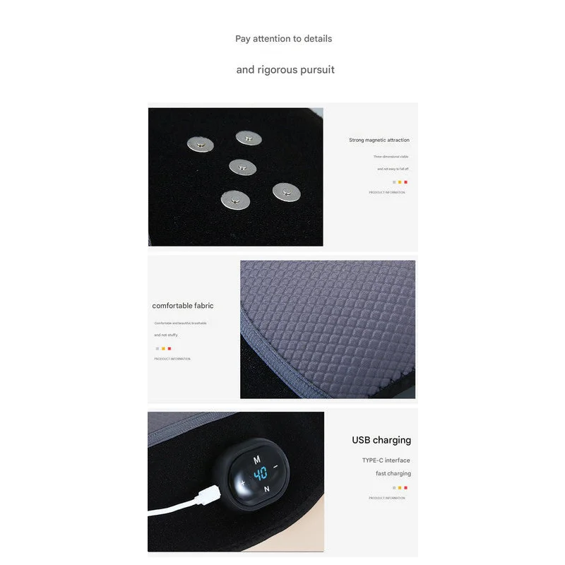 Rechargeable Heated Knee Massager Brace with Vibration &