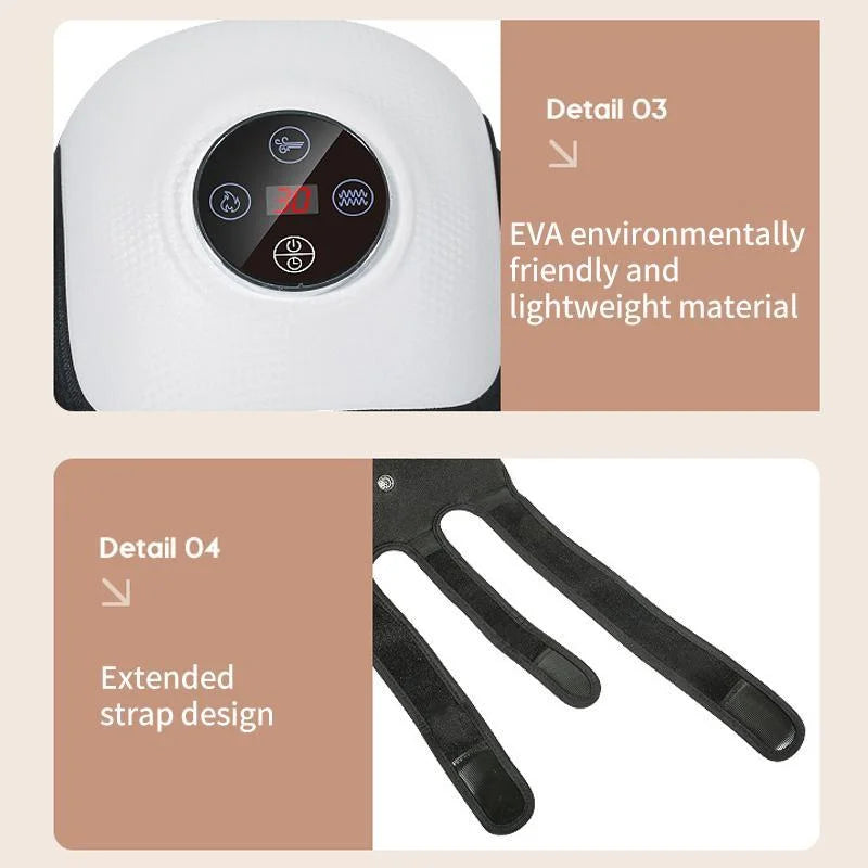 Rechargeable Heating Knee Massager Dual Joint Pad Wg-Jb-704