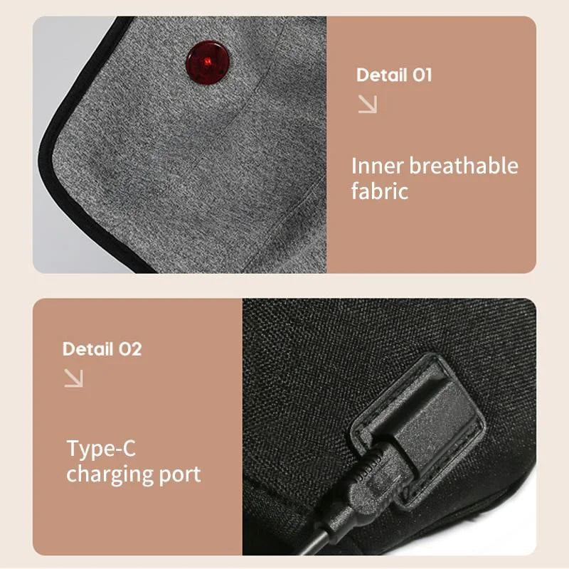 Rechargeable Heating Knee Massager Dual Joint Pad Wg-Jb-704