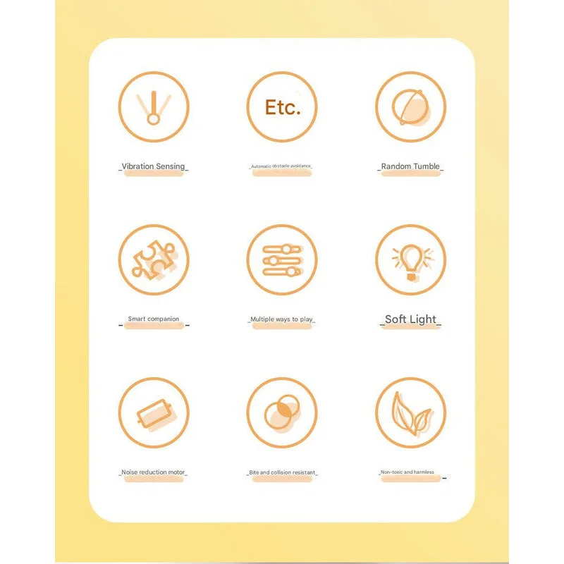 Rechargeable Interactive Cat Toy - Self-Rolling Ball