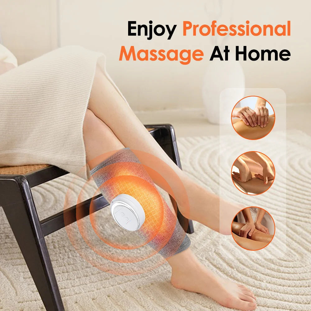 Rechargeable Leg Massager with 3 Vibration Modes and Airbag