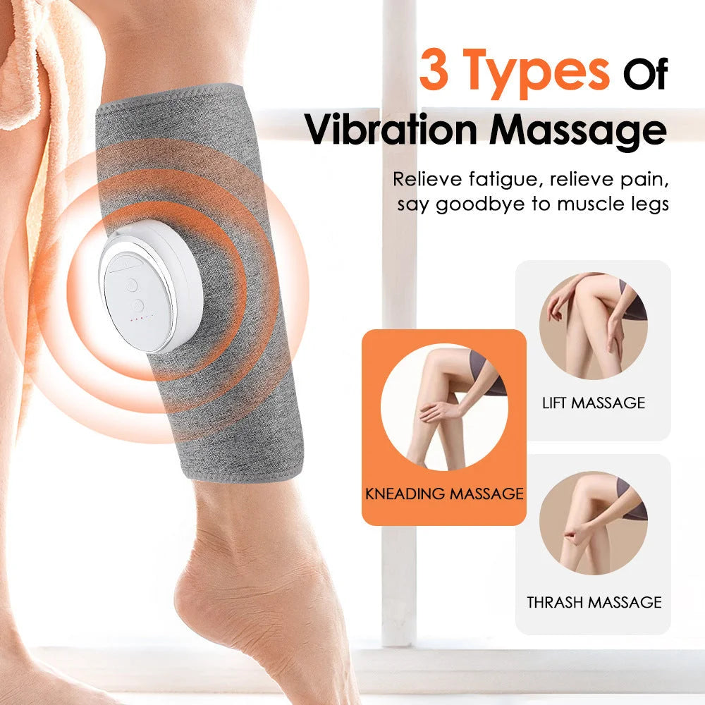 Rechargeable Leg Massager with 3 Vibration Modes and Airbag