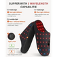 Rechargeable Red Light Therapy Slippers Black - Health &