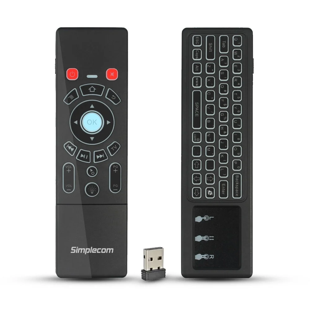 Rechargeable Wireless Remote Air Mouse Keyboard 2.4GHz