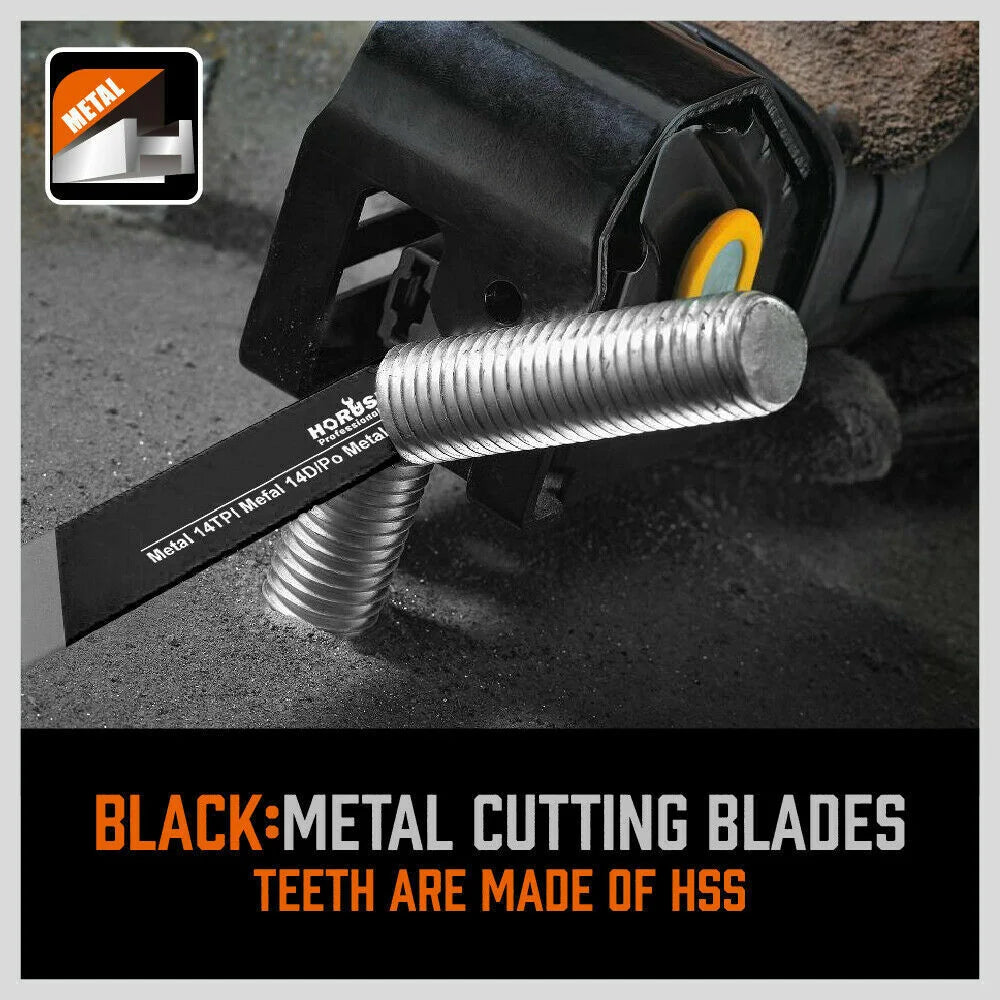 Reciprocating Saw Blade Set 34Pc Wood & Metal Cutting