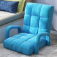 Recliner Chair 2X Foldable Lounge Cushion Adjustable Floor Lazy with Armrest Blue