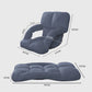 Recliner Chair 2X Foldable Lounge Cushion Adjustable Floor Lazy with Armrest Grey