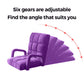 Recliner Chair 2X Foldable Lounge Cushion Adjustable Floor Lazy with Armrest Purple