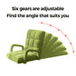 Recliner Chair 2X Foldable Lounge Cushion Adjustable Floor Lazy with Armrest Yellow Green