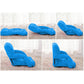 Recliner Chair 4X Foldable Lounge Cushion Adjustable Floor Lazy with Armrest Blue