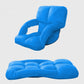 Recliner Chair 4X Foldable Lounge Cushion Adjustable Floor Lazy with Armrest Blue