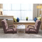 Recliner Chair 4X Foldable Lounge Cushion Adjustable Floor Lazy with Armrest Coffee