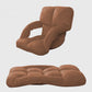 Recliner Chair 4X Foldable Lounge Cushion Adjustable Floor Lazy with Armrest Coffee