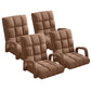 Recliner Chair 4X Foldable Lounge Cushion Adjustable Floor Lazy with Armrest Coffee