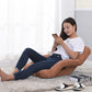 Recliner Chair 4X Foldable Lounge Cushion Adjustable Floor Lazy with Armrest Coffee
