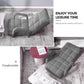 Recliner Chair 4X Foldable Lounge Cushion Adjustable Floor Lazy with Armrest Grey