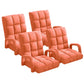 Recliner Chair 4X Foldable Lounge Cushion Adjustable Floor Lazy with Armrest Orange