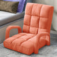 Recliner Chair 4X Foldable Lounge Cushion Adjustable Floor Lazy with Armrest Orange