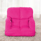 Recliner Chair 4X Foldable Lounge Cushion Adjustable Floor Lazy with Armrest Pink