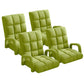Recliner Chair 4X Foldable Lounge Cushion Adjustable Floor Lazy with Armrest Yellow Green