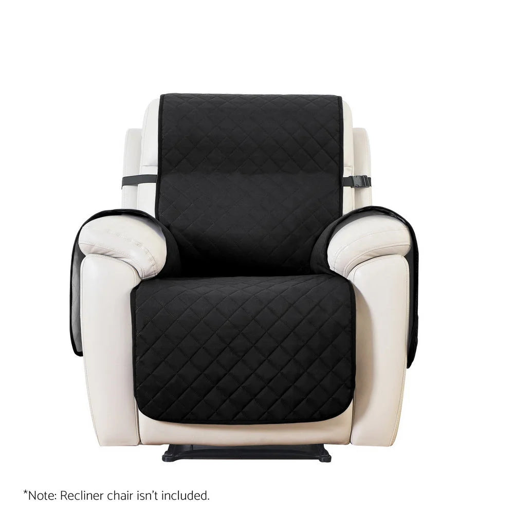 Recliner Chair Cover 100% Water Resistant - Black