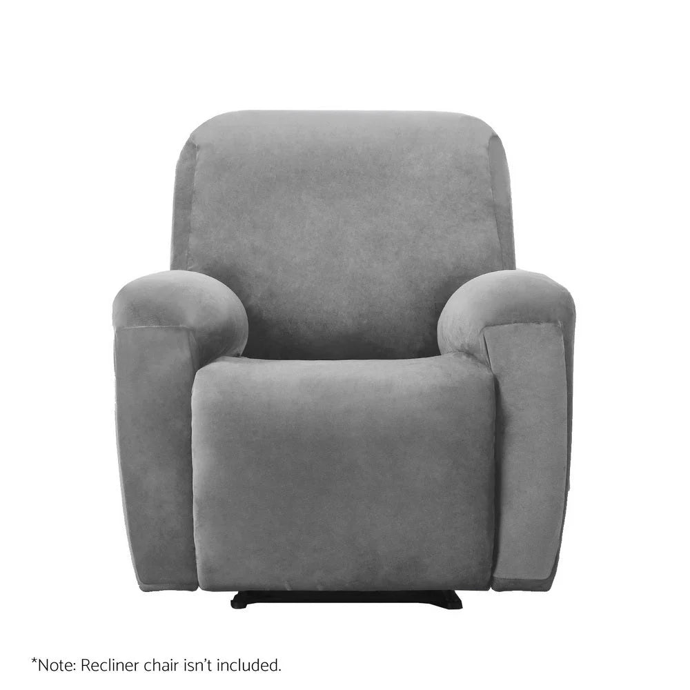 Recliner Chair Cover 100% Water Resistant - Grey - Furniture
