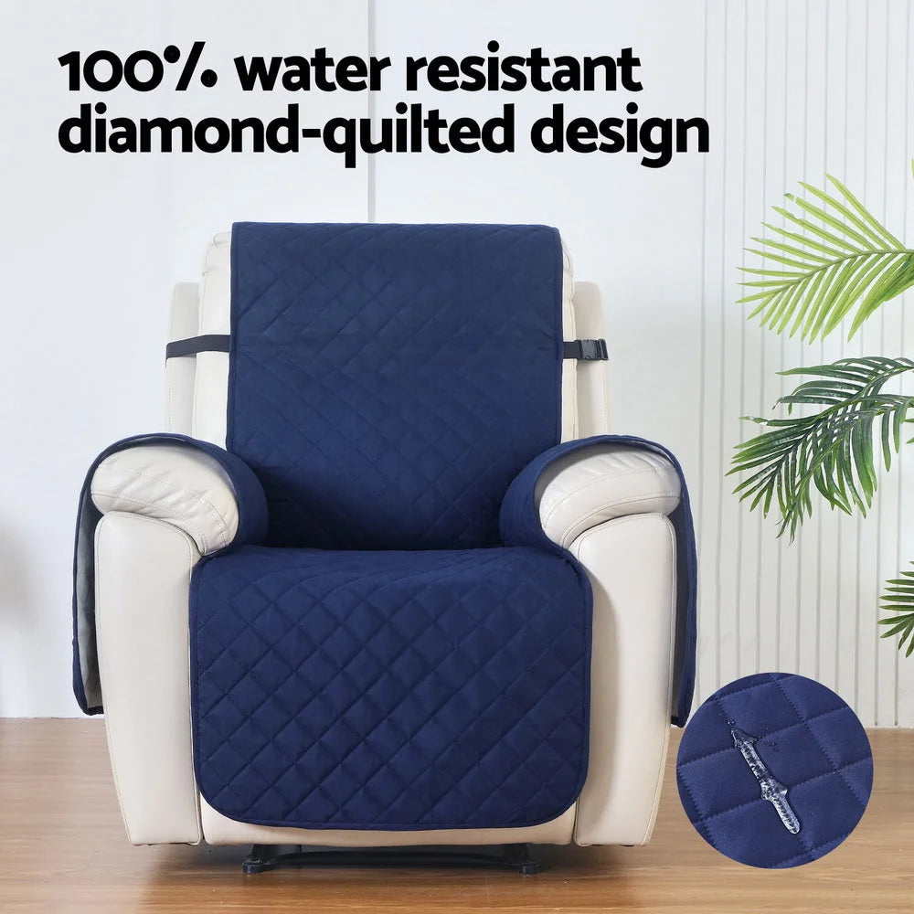 Recliner Chair Cover 100% Water Resistant - Navy - Outdoor