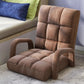 Recliner Chair Foldable Lounge Cushion Adjustable Floor Lazy with Armrest Coffee