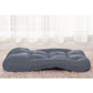 Recliner Chair Foldable Lounge Cushion Adjustable Floor Lazy with Armrest Grey
