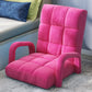 Recliner Chair Foldable Lounge Cushion Adjustable Floor Lazy with Armrest Pink
