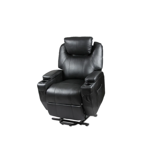 Recliner Lift Heat Massage Armchair Sofa Leather 2 Motor