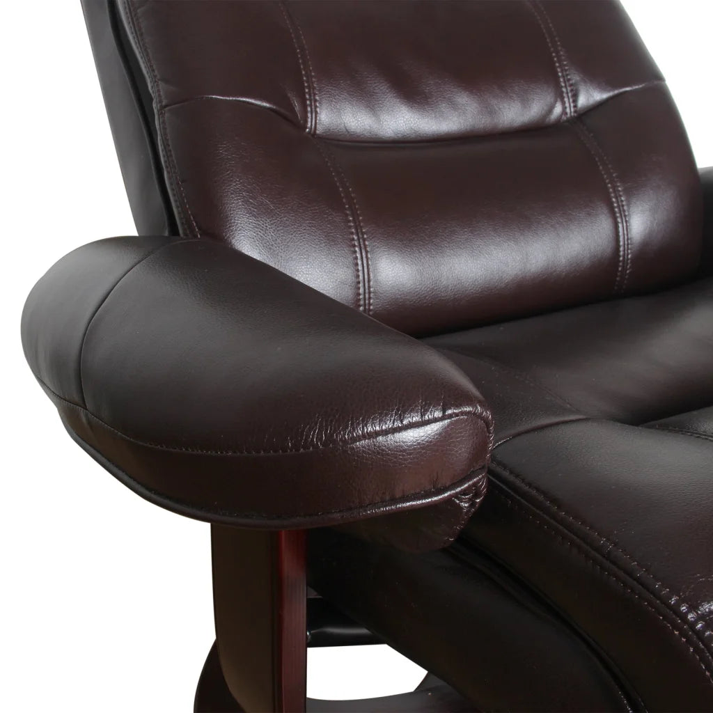 Reclining Lounge Arm Chair Julio Faux Leather Premium