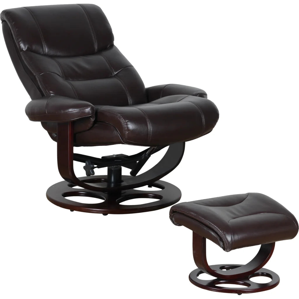 Reclining Lounge Arm Chair Julio Faux Leather Premium