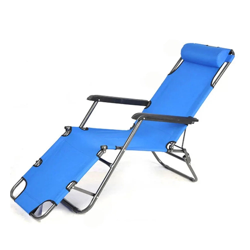 Reclining Sun Beach Deck Lounge Chair Outdoor Folding