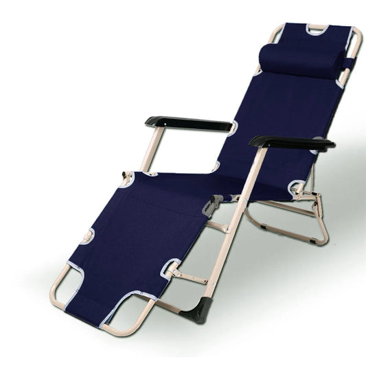 Reclining Sun Beach Deck Lounge Chair Outdoor Folding
