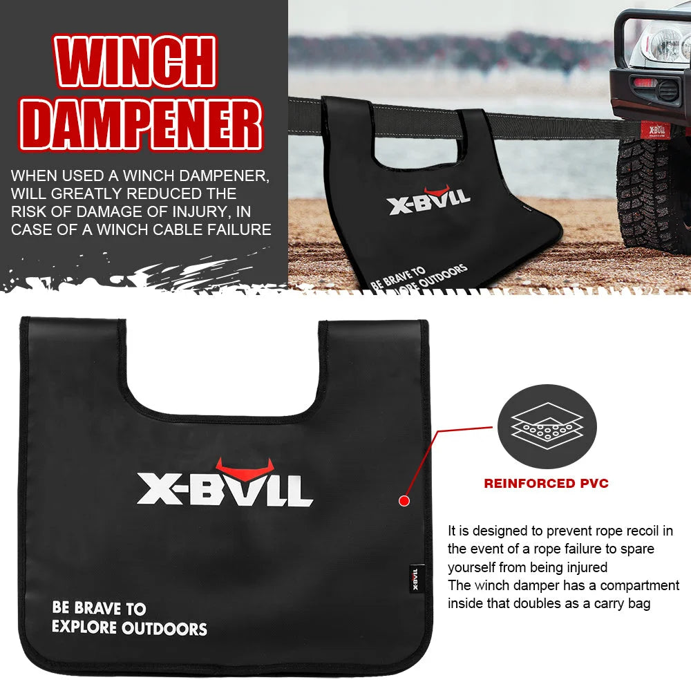 Recovery Kit 4X4 Off-Road Kinetic Rope Snatch Strap Winch