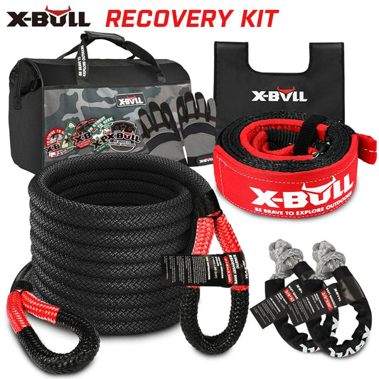 Recovery Kit 4X4 Off-Road Kinetic Rope Snatch Strap Winch
