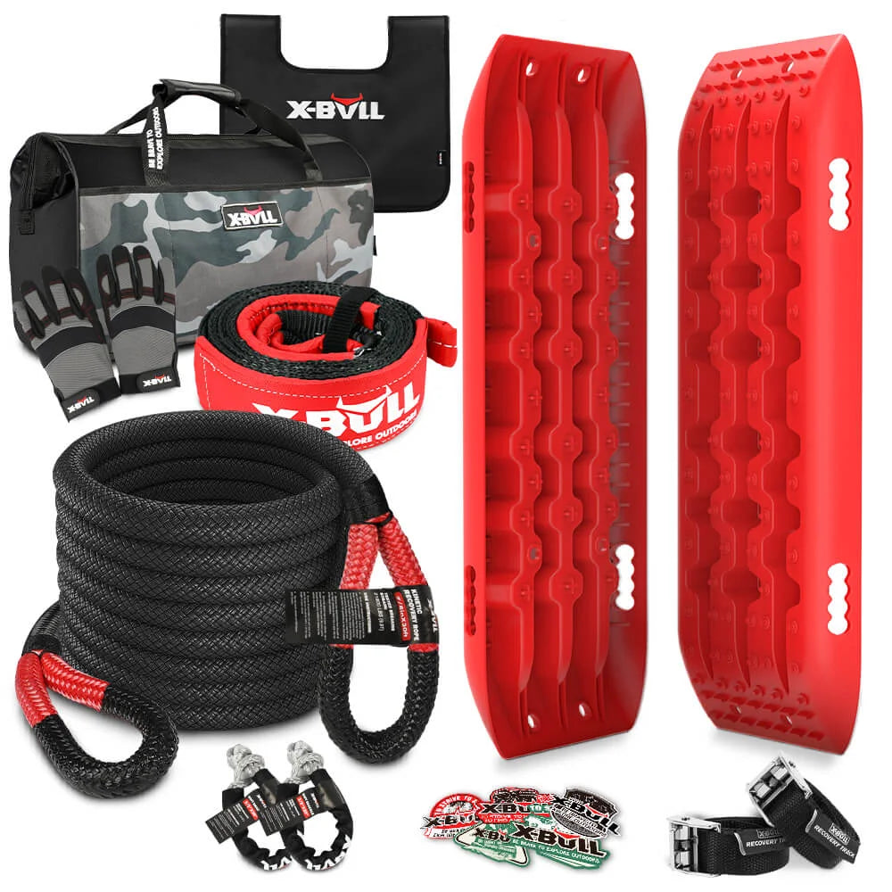 Recovery Kit Kinetic Rope with 2PCS Tracks Gen2.0 - Red