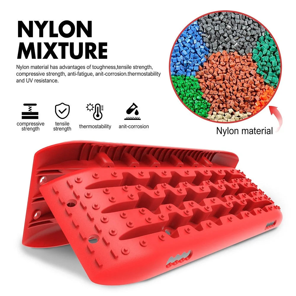 Recovery Tracks 10T Sand Mud Snow 2 Pairs Offroad 4WD 4x4