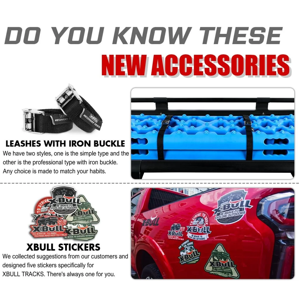 Recovery Tracks Sand Trucks Offroad with 4PCS Mounting Pins