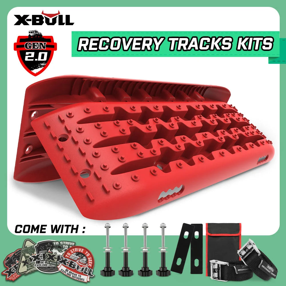 Recovery Tracks Sand Trucks Offroad with 4PCS Mounting Pins