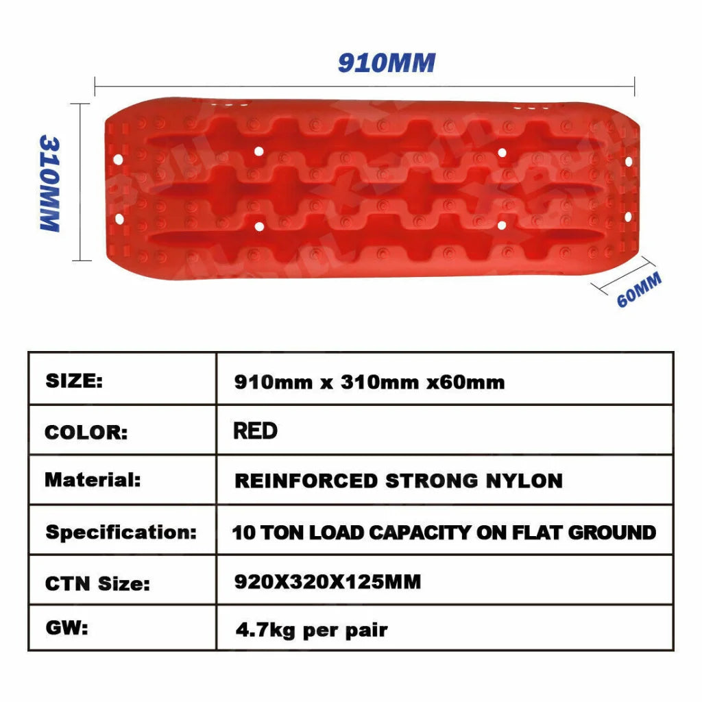 Recovery Tracks Sand Trucks Offroad with 4PCS Mounting Pins