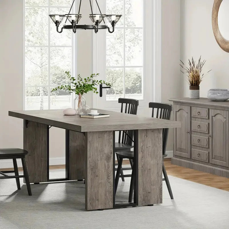 Rectangular Dining Table Rustic - NNETMLT - Furniture